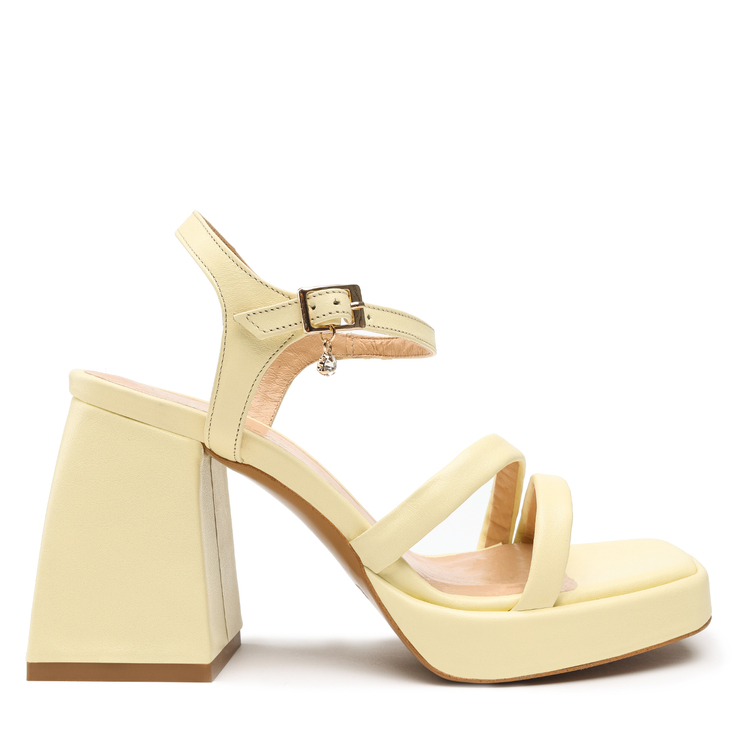 Sandały R.Polański 1458 - Light Yellow Polina 253 Lico