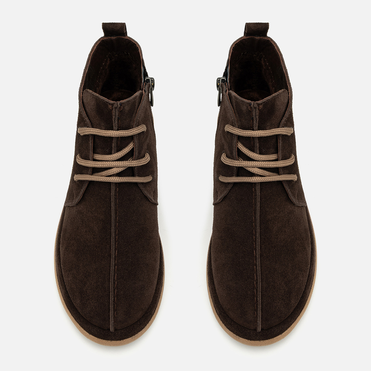 Botki R.Polański 2229 - Brązowy Zamsz