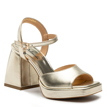 Sandały R.Polański 1506 - Złoty Lico