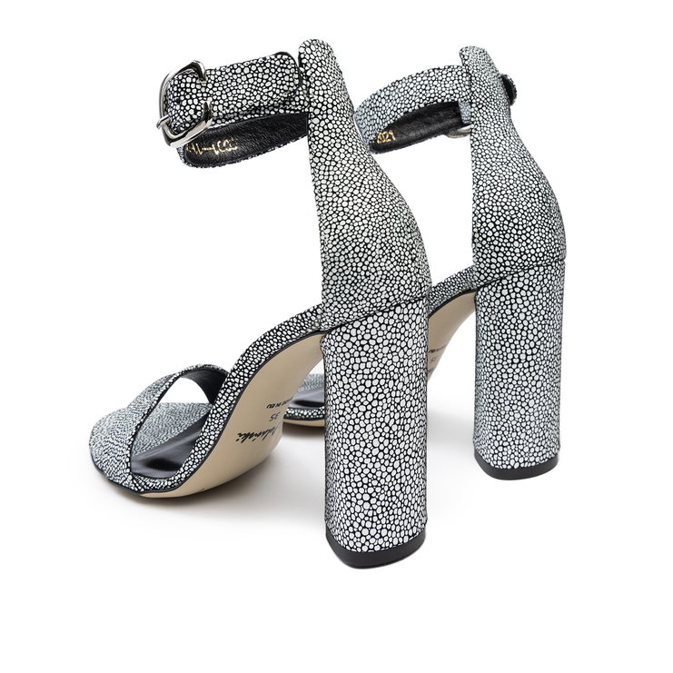 Sandały 876 - Biało/Czarny