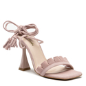 Sandały R.Polański 1324 - Różowy Zamsz