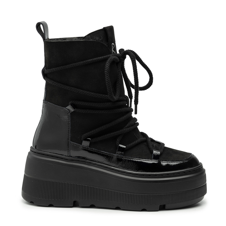 Śniegowce R.Polański 1918 - Czarny Zamsz/Czarny Naplak