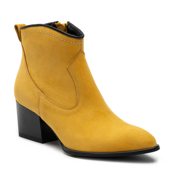 Botki R.Polański 1147 - Żółty Nubuk