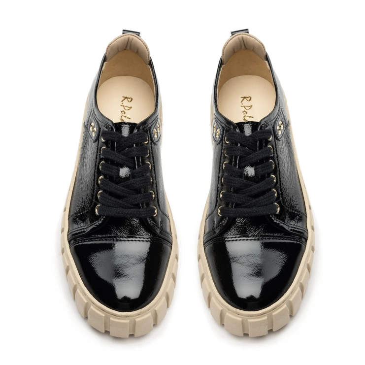 Sneakersy R.Polański 1600 - Czarny Naplak