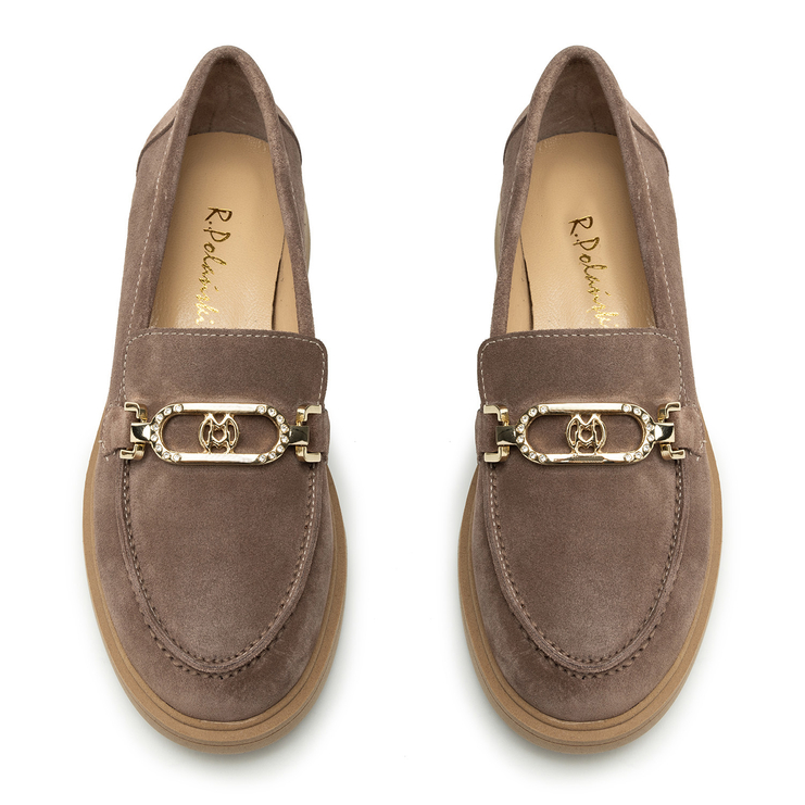 Półbuty R.Polański 2088 - Jasny Brązowy Zamsz