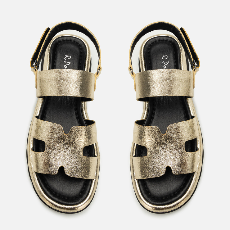 Sandały R.Polański 2209 - Złoty Naplak