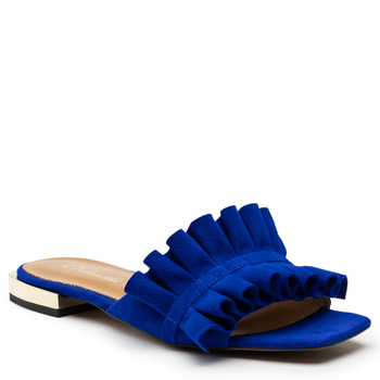 Klapki R.Polański 1282 - Chaber Zamsz