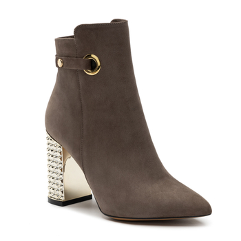 Botki R.Polański 1039 - Taupe Nubuk