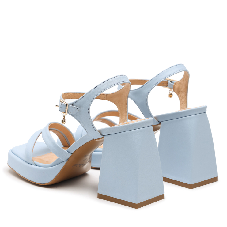 Sandały R.Polański 1458 - Błękitny Polina 584 Lico