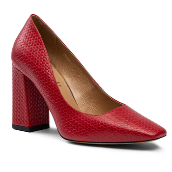 Czółenka 1186 - Czerwona Plecionka