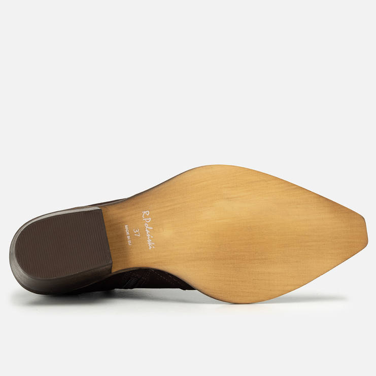 Botki R.Polański 1024 - Ciemny Brązowy Nubuk