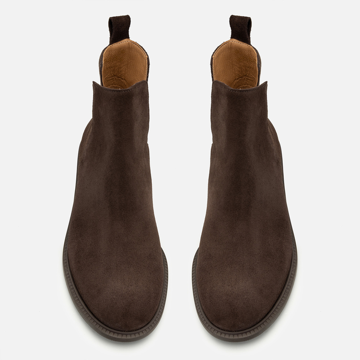 Botki R.Polański 1685/A - Chocolate 119 Zamsz