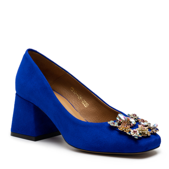 Czółenka R.Polański 1623 - Chaber Zamsz