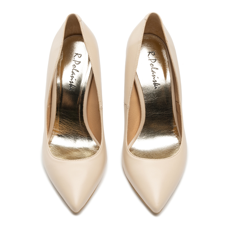 Czółenka R.Polański A001 - Beżowy Lico