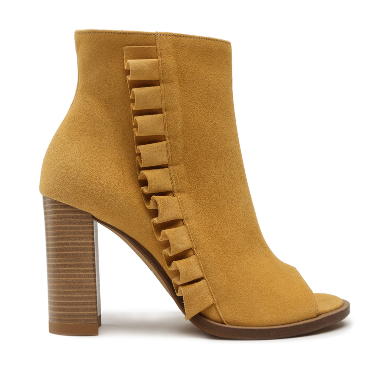 Botki R.Polański 1413 - Yellow Zamsz