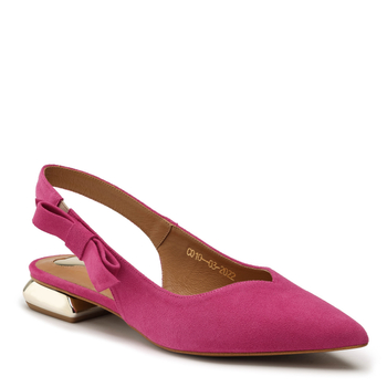 Sandały R.Polański 1017/L - Magnolia Zamsz