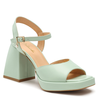 Sandały R.Polański 1506 - Zielony Polina 586 Lico