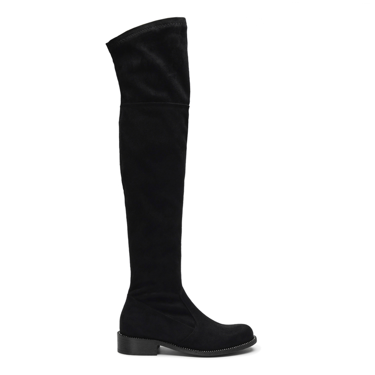 Kozaki R.Polański 1622 - Czarny Zamsz