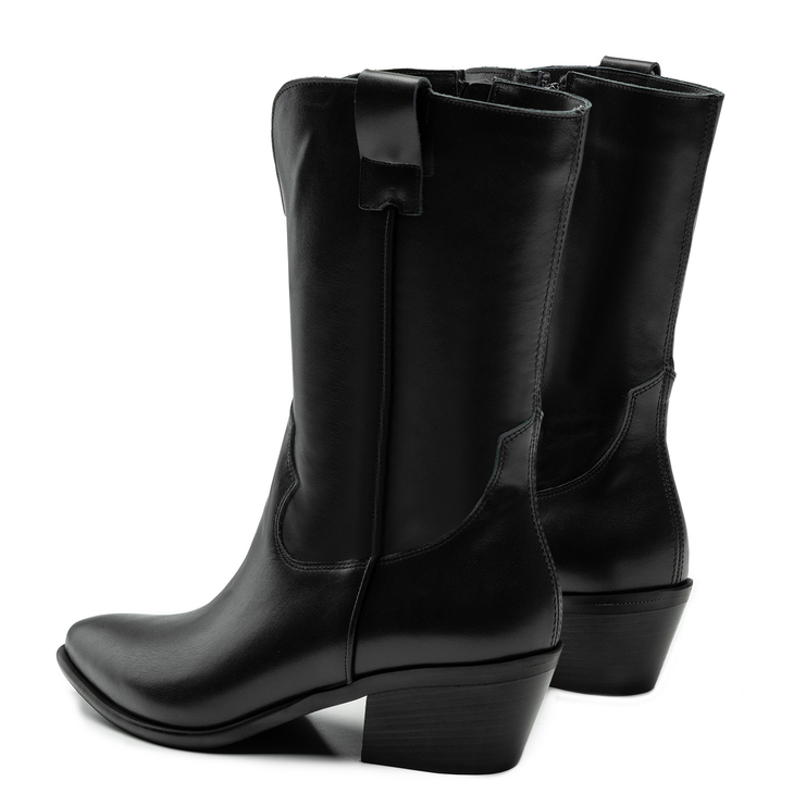 Botki R.Polański 1420 - Czarny Lico