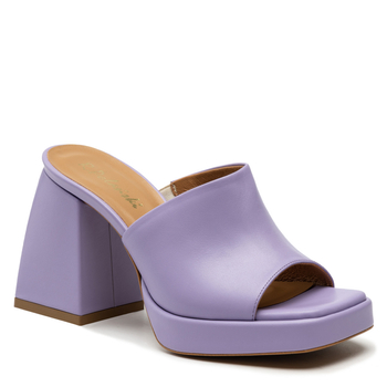 Klapki R.Polański 1648 - Fioletowy Polina 288 Lico