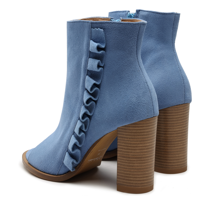 Botki R.Polański 1413 - Błękitny Zamsz