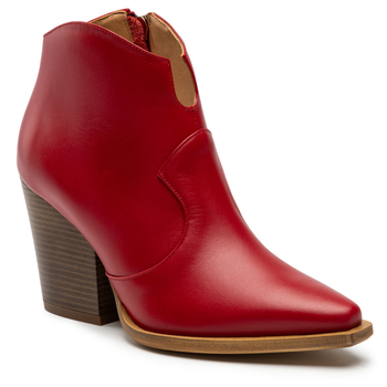 Botki R.Polański 1026 - Czerwony Lico