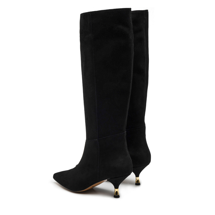 Kozaki R.Polański 1049 - Czarny Zamsz