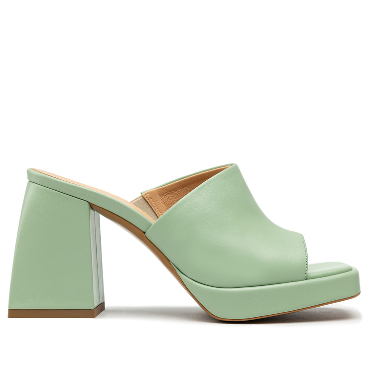 Klapki R.Polański 1648 - Zielony Polina 586 Lico