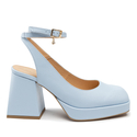 Sandały R.Polański 1491 - Błękitny Polina 584 Lico