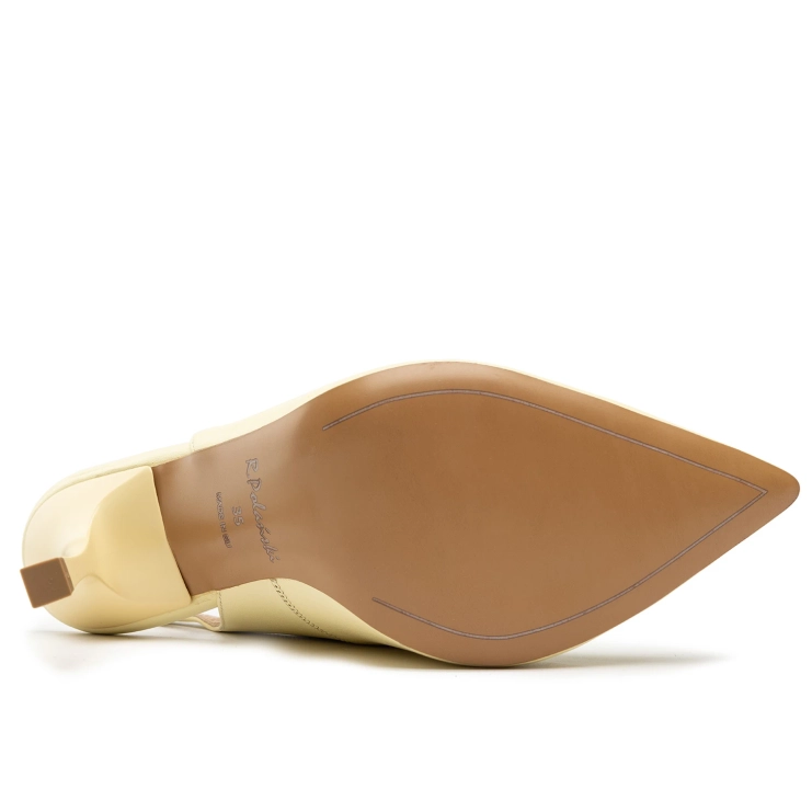 Sandały R.Polański 1421 - Light Yellow Polina 253 Lico