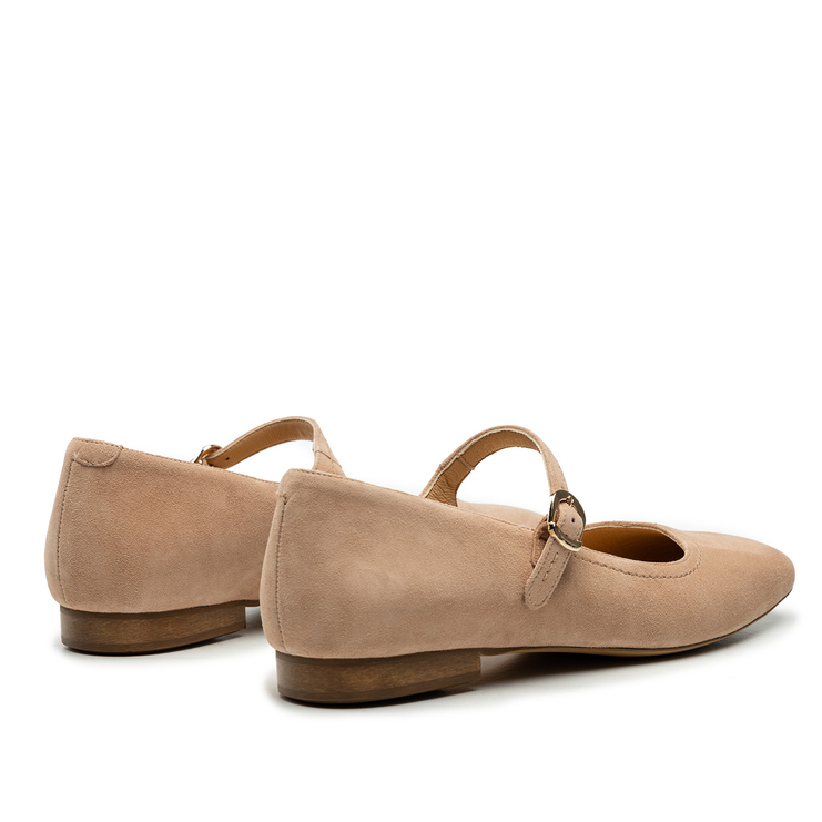 Baleriny R.Polański 1882 - Beżowy Zamsz