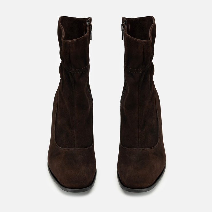 Botki R.Polański 2248 - Brązowy Zamsz