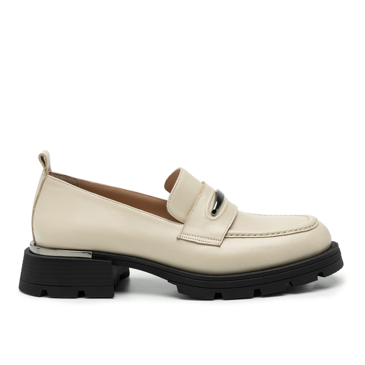 Półbuty R.Polański 2080 - Beżowy Lico