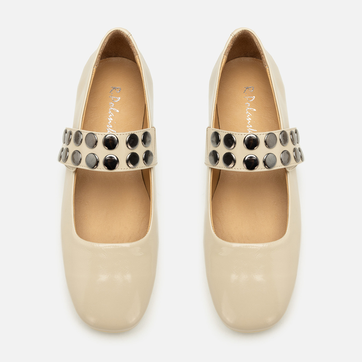 Baleriny R.Polański 2206 - Beżowy Naplak