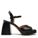 Sandały R.Polański 1506 - Czarny Lico