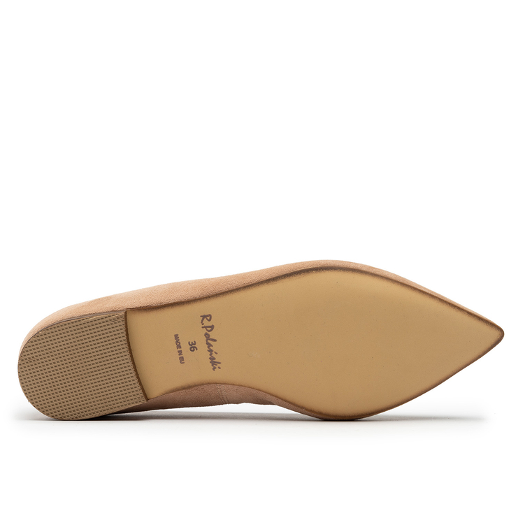 Baleriny R.Polański 912 - Beżowy Zamsz