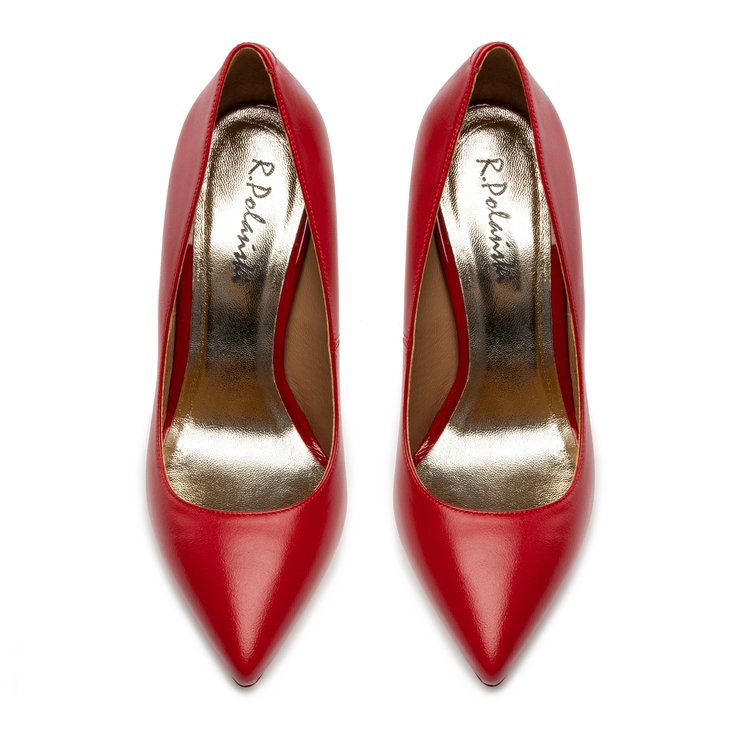 Czółenka R.Polański A001 - Czerwony Lico