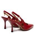 Sandały R.Polański 1442 - Czerwony Lico