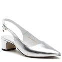 Sandały R.Polański 1120 - Srebrny Lico