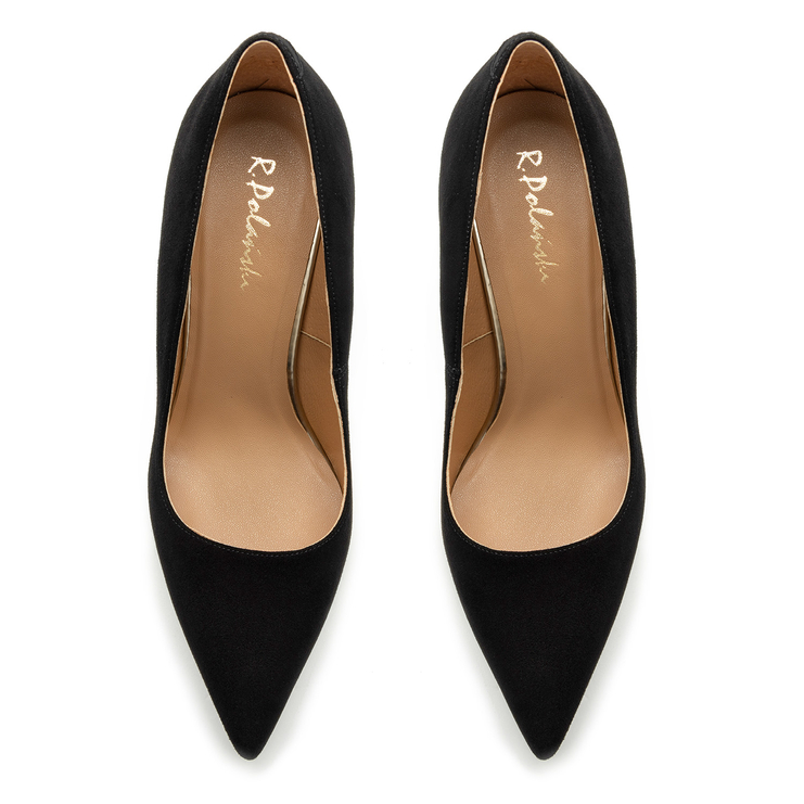 Czółenka R.Polański 1809 - Czarny Zamsz