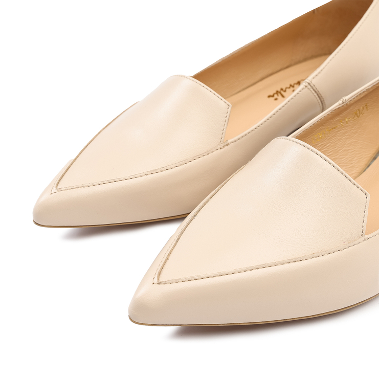 Mokasyny 989 - Beżowy Lico