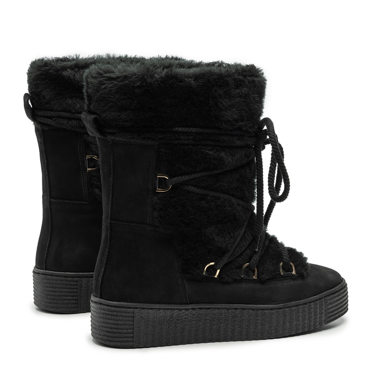 Śniegowce R.Polański 1743 - Czarny Nubuk