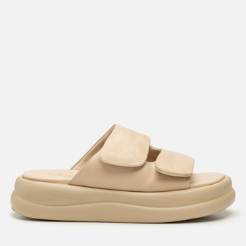 Klapki R.Polański 2195 - Beżowy Lico