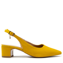 Sandały R.Polański 1120 - Żółty Zamsz