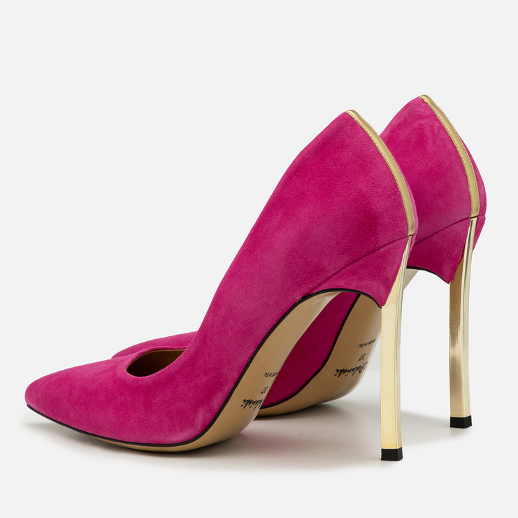 Szpilki 1044 - Magnolia Zamsz