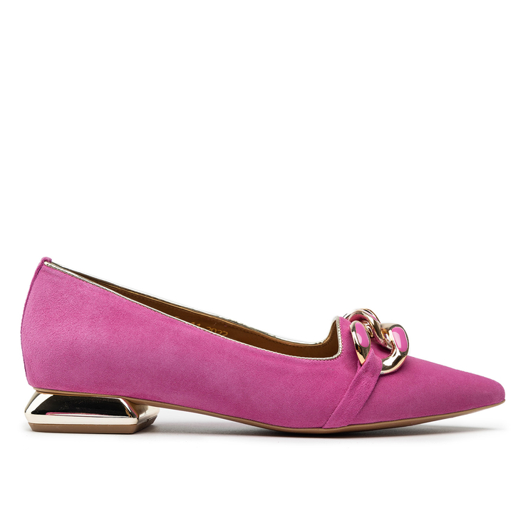 Baleriny R.Polański 1265 - Magnolia Zamsz