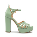 Sandały R.Polański 1667 - Zielony Polina 586 Lico