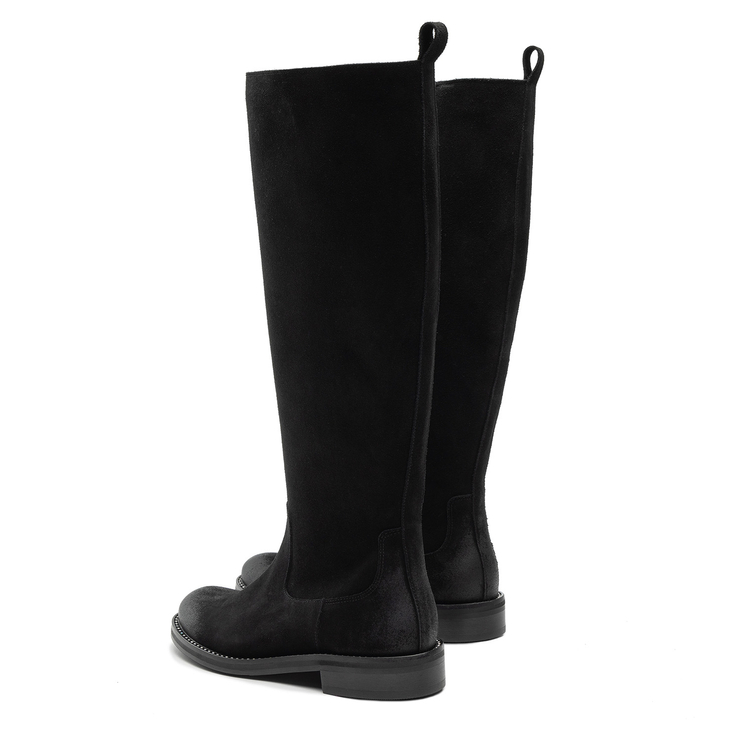 Kozaki R.Polański 1629 - Czarny Zamsz