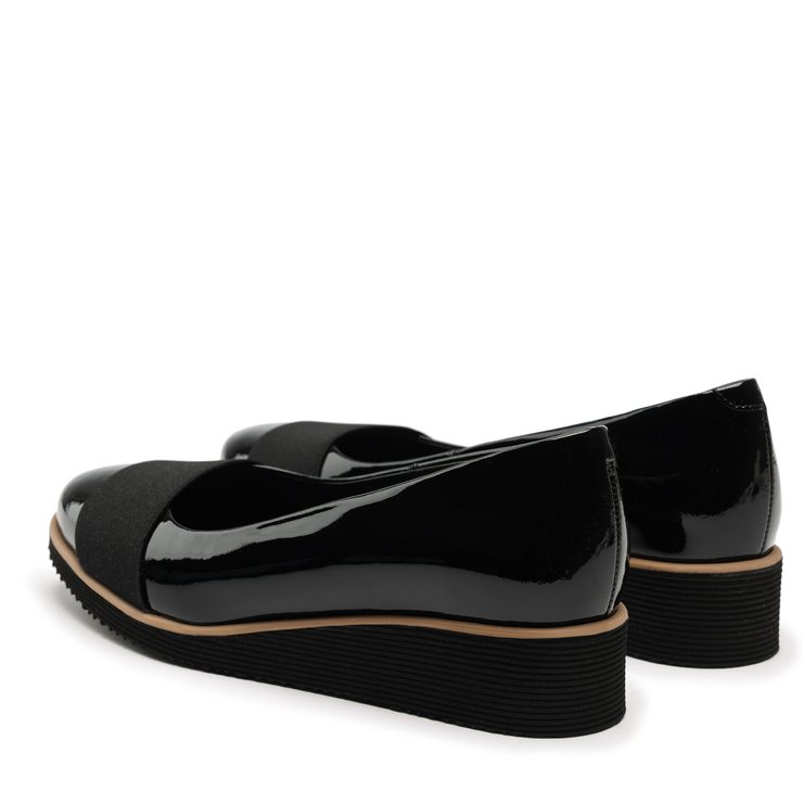 Półbuty R.Polański 1161 - Czarny Lakier