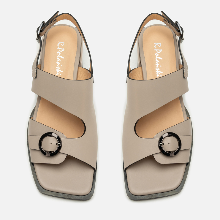 Sandały R.Polański 2184 - Cappuccino Lico